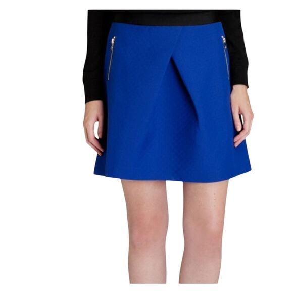 Ted Baker Tillah Zip Pocket Skater Skirt Blue size 4 (US 10) - Picture 1 of 8